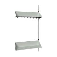 BST garderobe p&aring;bygningssektion model F med 4 pladser 1000mm lys gr&aring;