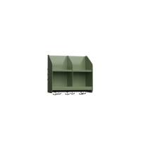 BST garderobehylde med skillev&aelig;g og 2 pladser 500mm gr&oslash;n