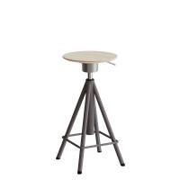 Atlas taburet med vippefunktion og gasregulering, grå ben