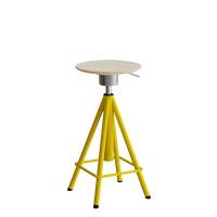 Atlas taburet med vippefunktion og gasregulering, gule ben