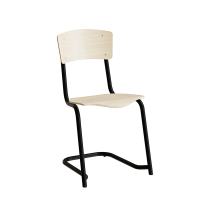 Mia 190 elevstol i birk laminat med sort stel 