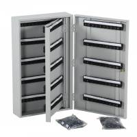 Nøgleskab med cylinderlås til 200 nøgler grå