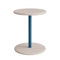 Garderobeskab 3x300mm med skråt tag, 1 rum i højden med blå døre og cylinderlåse