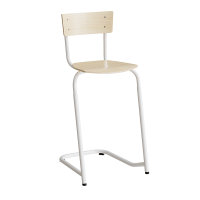 Strong 273 justerbar elevstol i birk laminat med hvidt stel