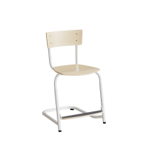 Strong 274 justerbar elevstol i birk laminat med hvidt stel