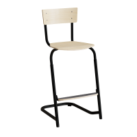 Strong 276 justerbar elevstol i birk laminat med sort stel