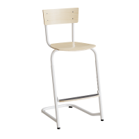 Strong 276 justerbar elevstol i birk laminat med hvidt stel