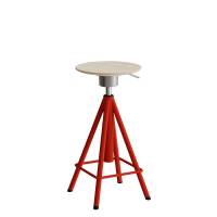 Atlas taburet med vippefunktion og gasregulering, r&oslash;de ben