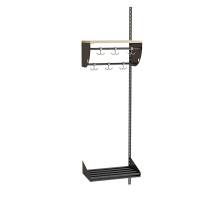 Adde garderobe påbygningssektion model B med 2 pladser 500mm mørkgrå