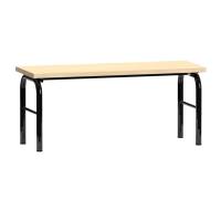 Fritstående garderobebænk i birk højtrykslaminat, bredde 100cm