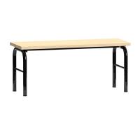 Fritst&aring;ende garderobeb&aelig;nk i birk h&oslash;jtrykslaminat, bredde 100cm