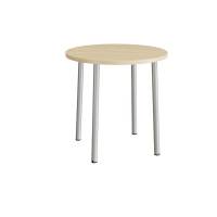 Kantinebord &Oslash;90cm h&oslash;jde 90cm lydd&aelig;mpende birk laminat p&aring; alu stel