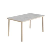 Add Wood bord 140x80cm højde 72cm med lys grå linoleum