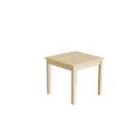 Elevbord 60x60cm i lydd&aelig;mpende birk laminat med massive birk ben, h&oslash;jde 55cm