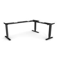 Office hæve-sænke understel elektrisk med 3-bens sort stel