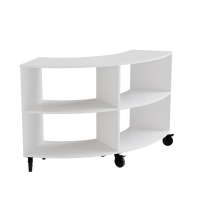 Garderobeskab 1x300mm med lige tag, 2 døre i nocturne wood med cylinderlås