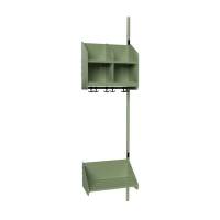 BST garderobe p&aring;bygningssektion model B med 2 pladser 500mm gr&oslash;n