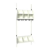 BST garderobe startsektion model A med 3 pladser 750mm hvid