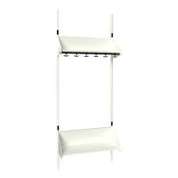 BST garderobe startsektion model F med 3 pladser 750mm hvid
