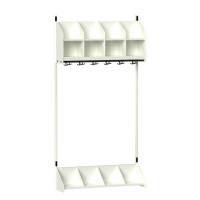 BST garderobe startsektion model A med 4 pladser 1000mm hvid