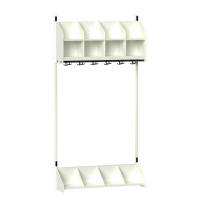 BST garderobe startsektion model A med 4 pladser 1000mm hvid