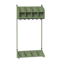 BST garderobe startsektion model A med 4 pladser 1000mm gr&oslash;n