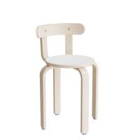 Oscar taburet, s&aelig;de i hvid laminat, ben og ryg i birkefin&eacute;r, h&oslash;jde 44cm 