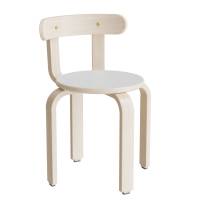 Oscar taburet, s&aelig;de i lys gr&aring; laminat, ben og ryg i birkefin&eacute;r, h&oslash;jde 37cm 