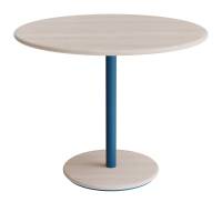 Donut cafebord &Oslash;90cm h&oslash;jde 72cm hvidpigmenteret ask, bl&aring;t stel