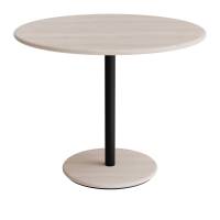 Donut cafebord &Oslash;90cm h&oslash;jde 72cm hvidpigmenteret ask, sort stel