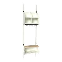 BST garderobe startsektion model D med 2 pladser 500mm hvid