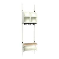 BST garderobe startsektion model D med 2 pladser 500mm hvid