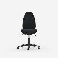 Kontorstol Malmstolen Adaptive 6000 med h&oslash;j cylinder og ryg, sort