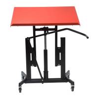 Global arbejdsbord Red Maks 1150x750mm vipbar bordplade, r&oslash;d