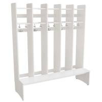 Eira Light garderobe gulvmodel med 5 rum bredde 250mm hvid