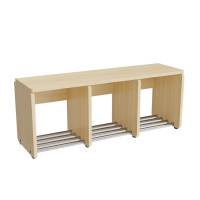 Eira Light skohylde i birk natur krydsfin&eacute;r med 3 rum, rumbredde 25cm