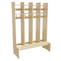 Eira Light garderobe gulvmodel med 4 rum bredde 250mm birk