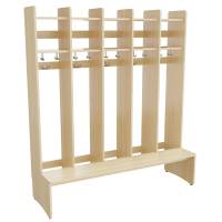 Eira Light garderobe gulvmodel med 5 rum bredde 250mm birk