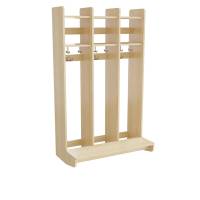 Eira Light garderobe til v&aelig;g med 3 rum bredde 720mm birk