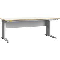 ESD-arbejdsbord ErgoMulti med grå vinyl måtte 2000x800mm