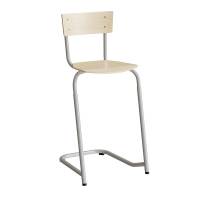 Strong 273 justerbar elevstol i birk laminat med alugråt stel