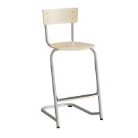 Strong 276 justerbar elevstol i birk laminat med alugr&aring;t stel