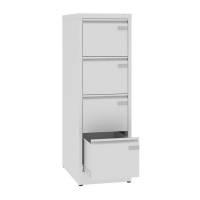 Arkivskab ASM med 4 skuffer og en dybde p&aring; 720mm lys gr&aring;