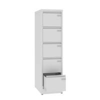 Arkivskab ASM med 5 skuffer og en dybde p&aring; 720mm lys gr&aring;