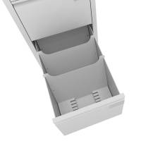 ASM Bundskinne til arkivskabe lys grå