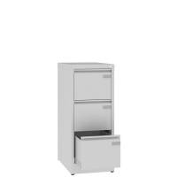 Arkivskab ASM med 3 skuffer og en dybde p&aring; 630mm lys gr&aring;