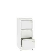 Arkivskab ASM med 3 skuffer og en dybde p&aring; 630mm hvid