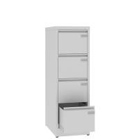 Arkivskab ASM med 4 skuffer og en dybde på 630mm lys grå