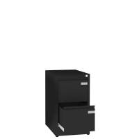 Arkivskab ASM med 2 skuffer og en dybde p&aring; 630mm sort