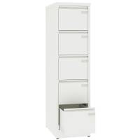 Arkivskab ASM med 5 skuffer og en dybde p&aring; 630mm hvid